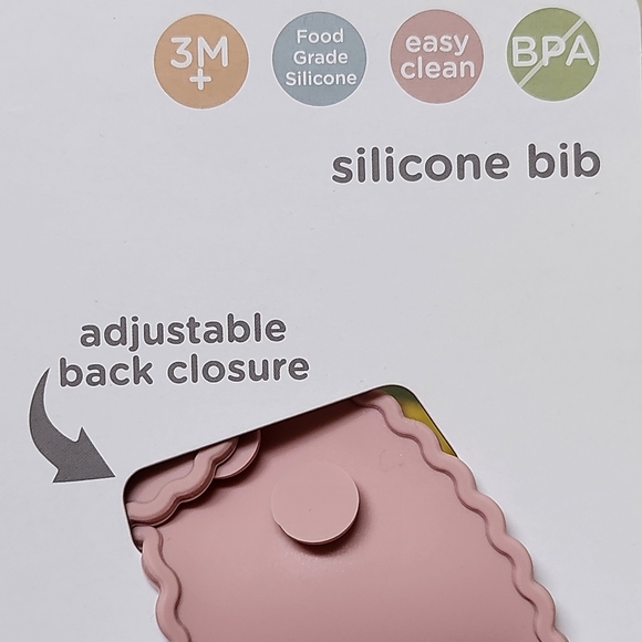 Baby Toddler Kid Silicone Bib / Food Catcher / Waterproof / BPA + Phalates Free - Picture 4 of 6